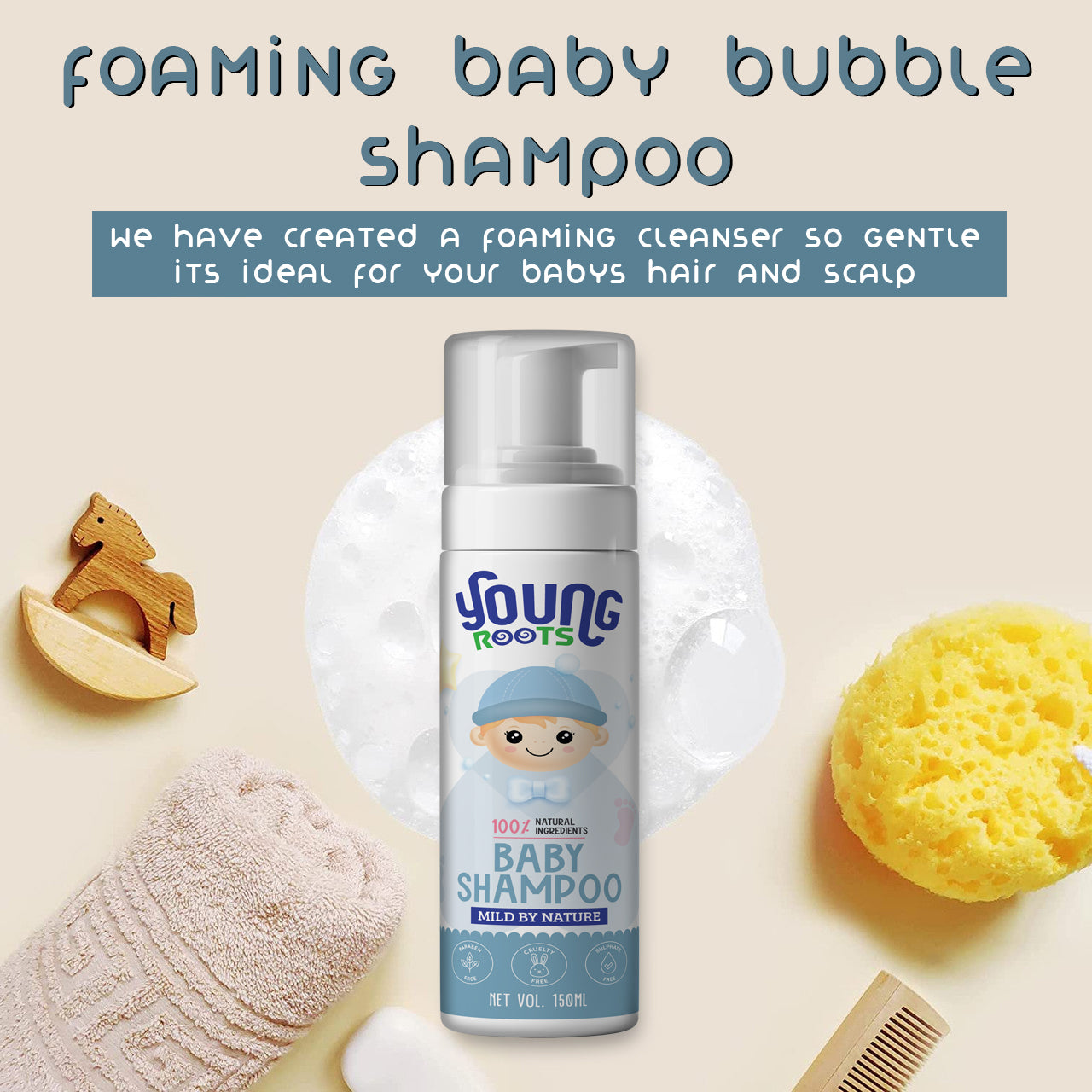 Foaming Baby Shampoo (150 ml)