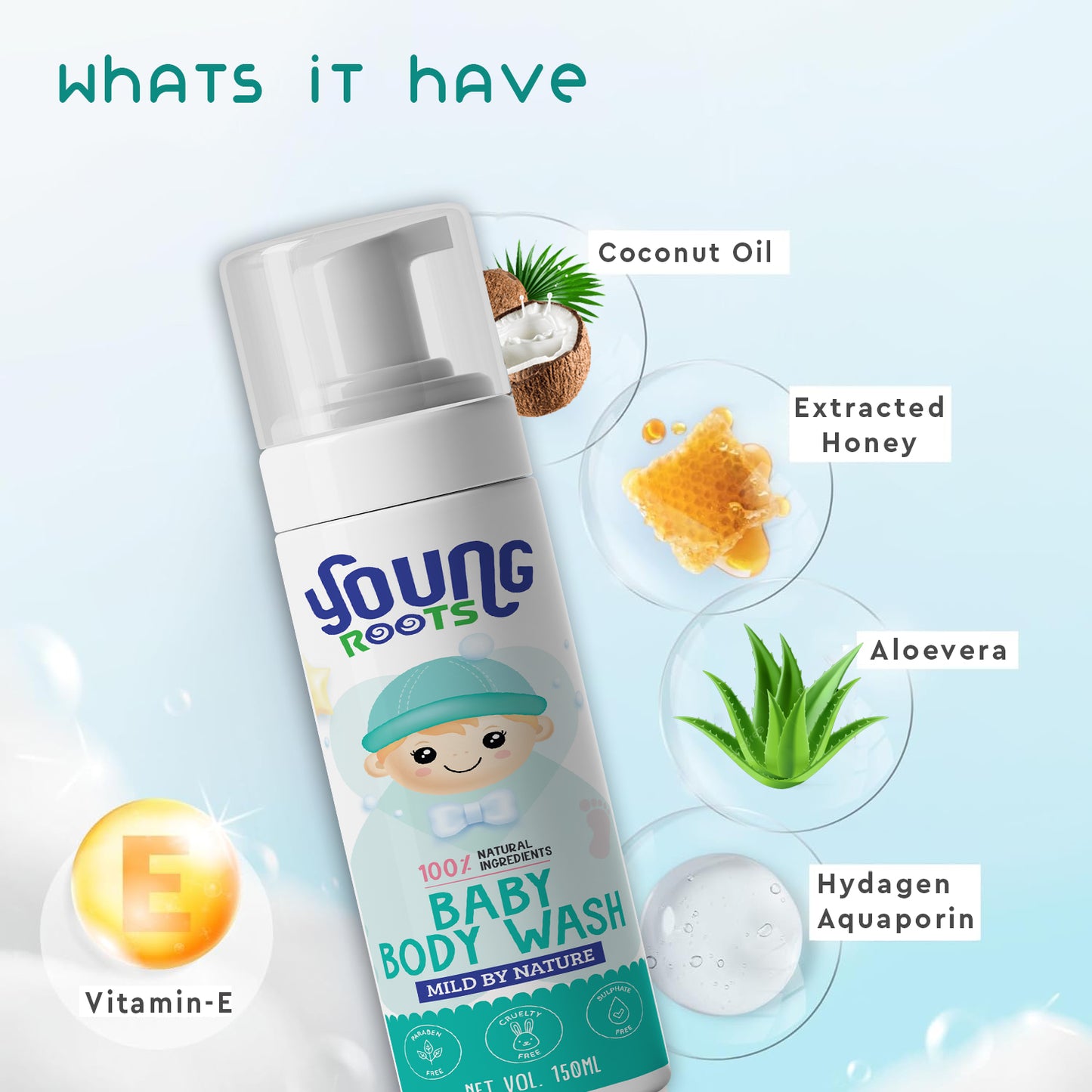 Foaming Baby Body Wash (150 ml)
