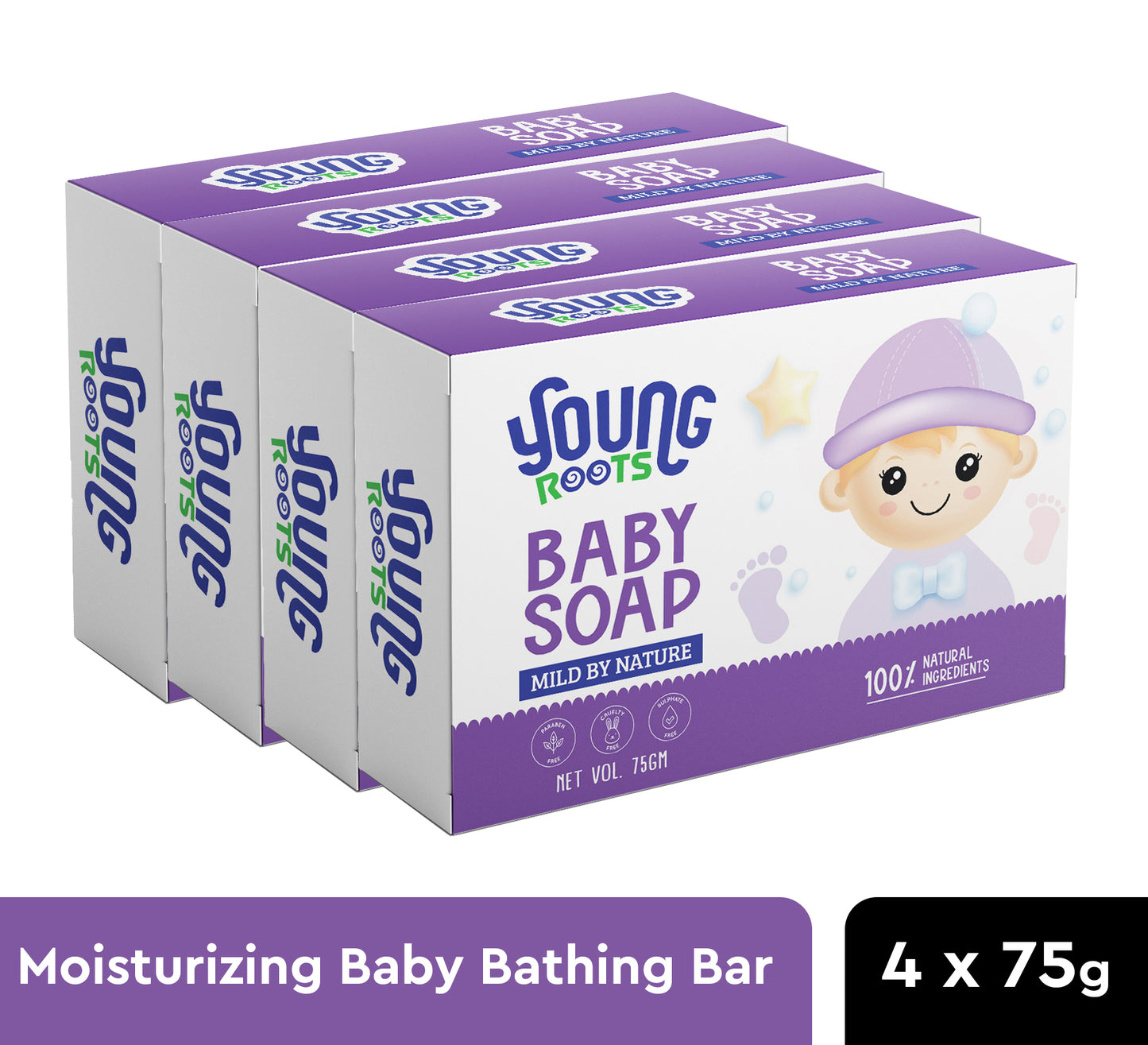 Moisturizing Baby Bathing Bar 75g