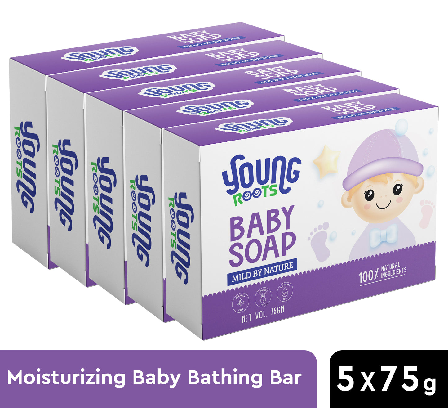 Moisturizing Baby Bathing Bar 75g